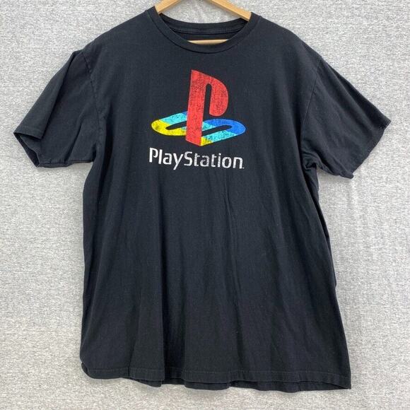 Play Station Tshirt Mens Extra Large Black Ripple Junction Tee Short Sleeve - Picture 1 of 7